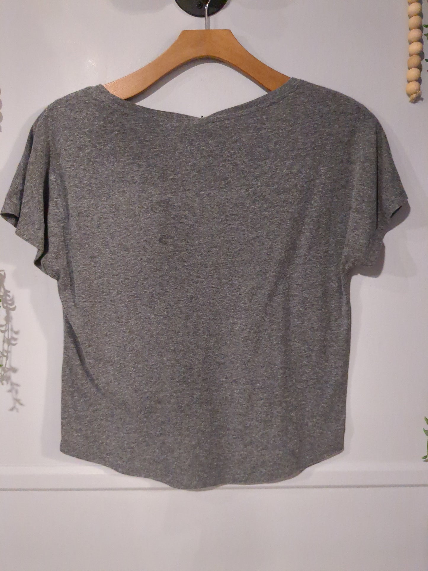 'Preggers' graphic SS tee, Grey