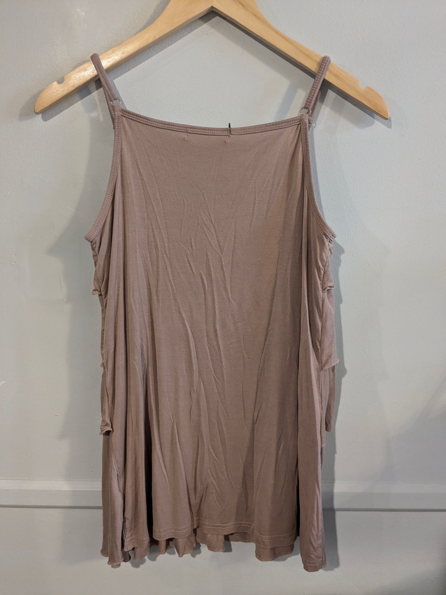 Tiered ruffles hidden v-neck nursing tank, Multi -NF