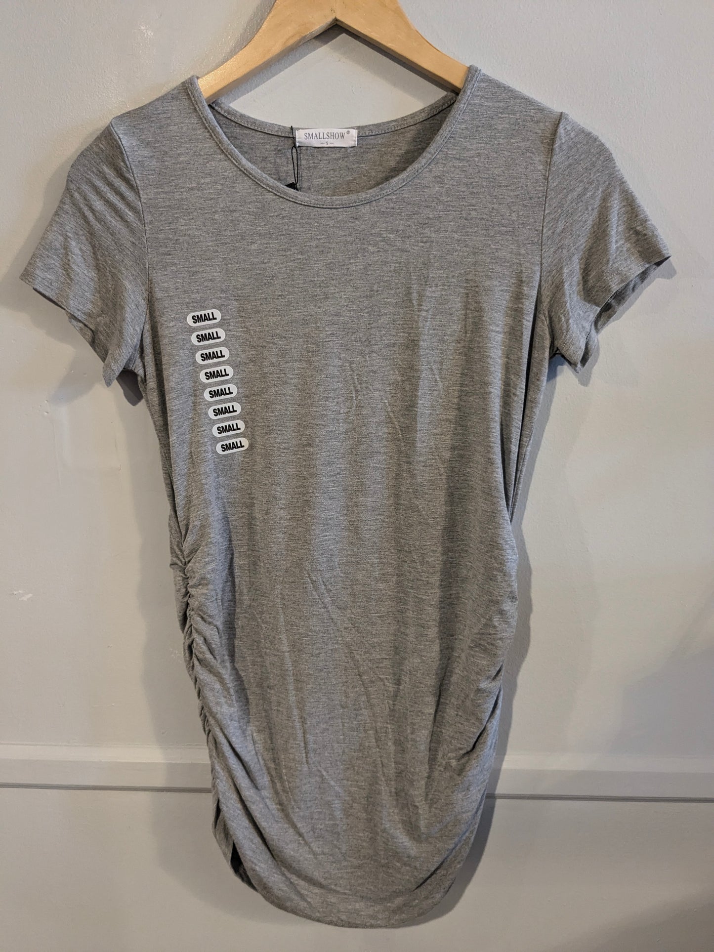 Essential fitted round neck SS tee, Multi