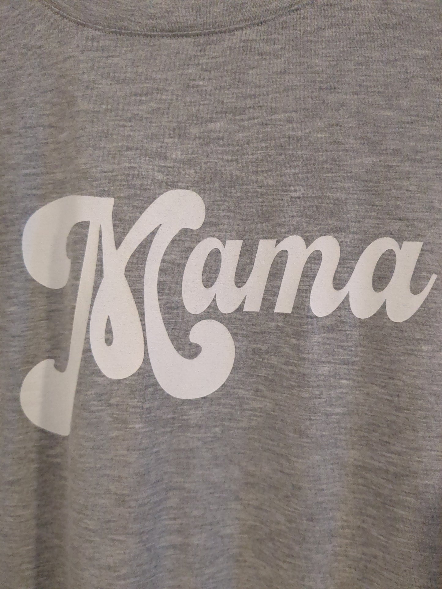 'Mama' SS graphic tee, Light grey