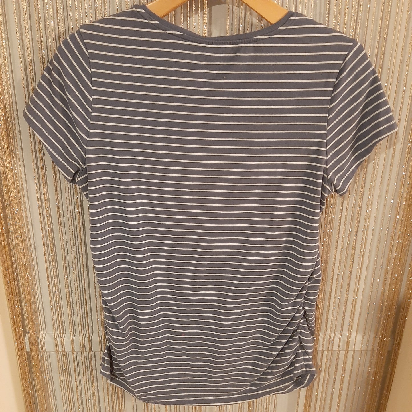 Basic fitted scoop neck SS tee, Multi