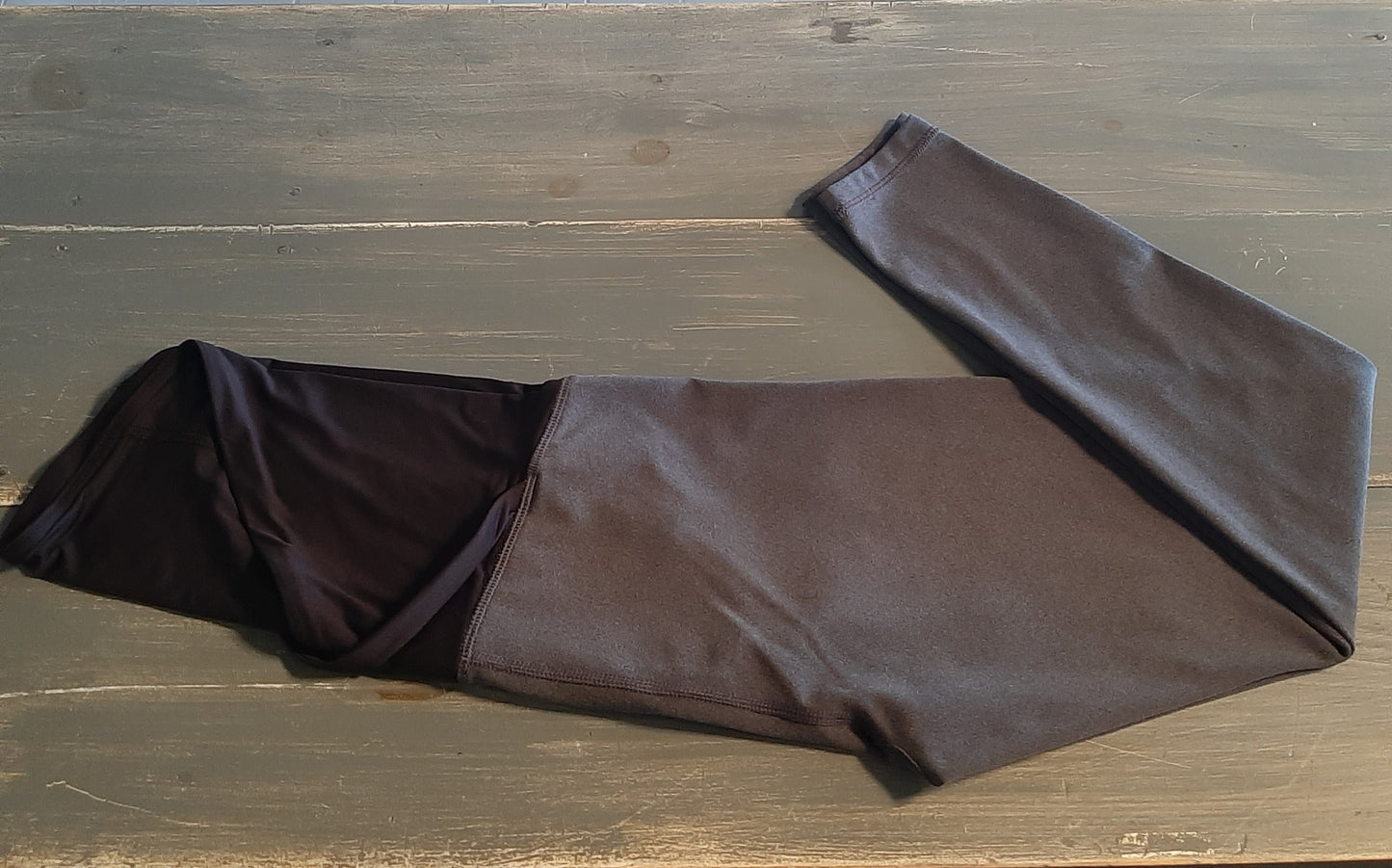 Convertible panel 23" cropped leggings, Charcoal