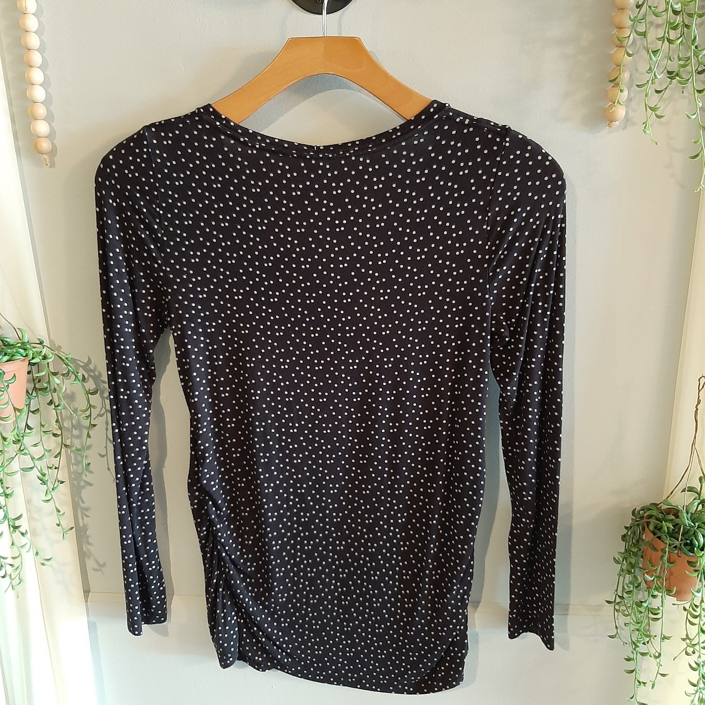 Classic fitted round neck LS tee, Multi