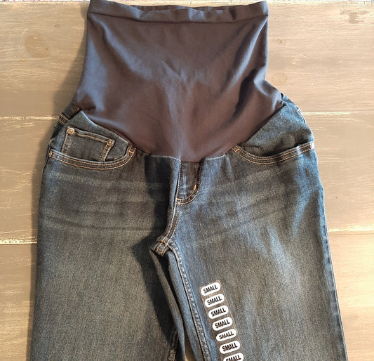 Full panel 24" straight leg jeans, Dark wash