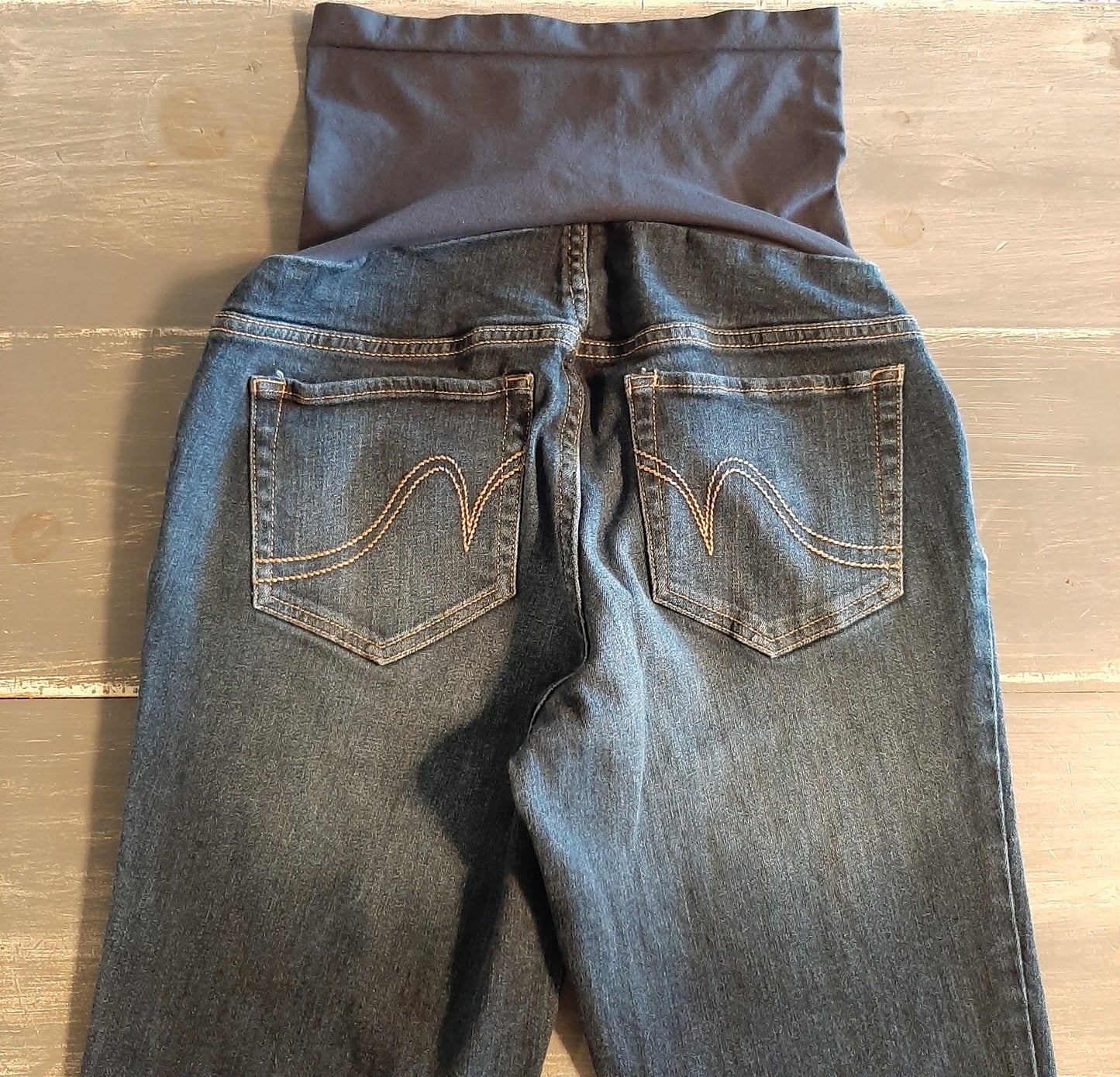 Full panel 24" straight leg jeans, Dark wash