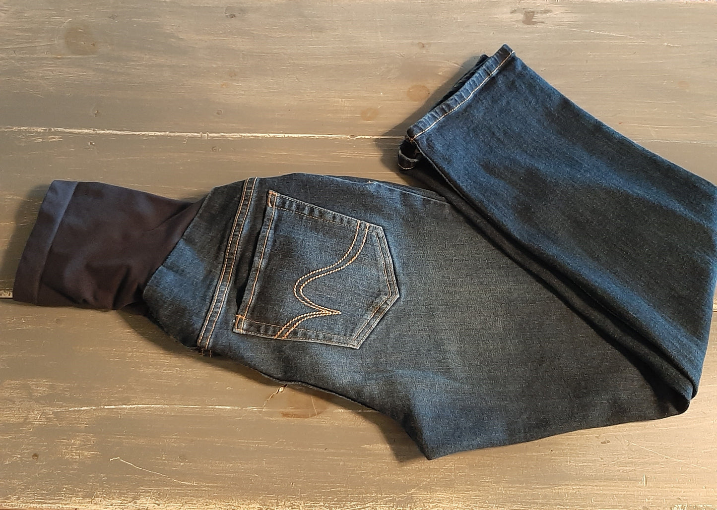 Full panel 24" straight leg jeans, Dark wash