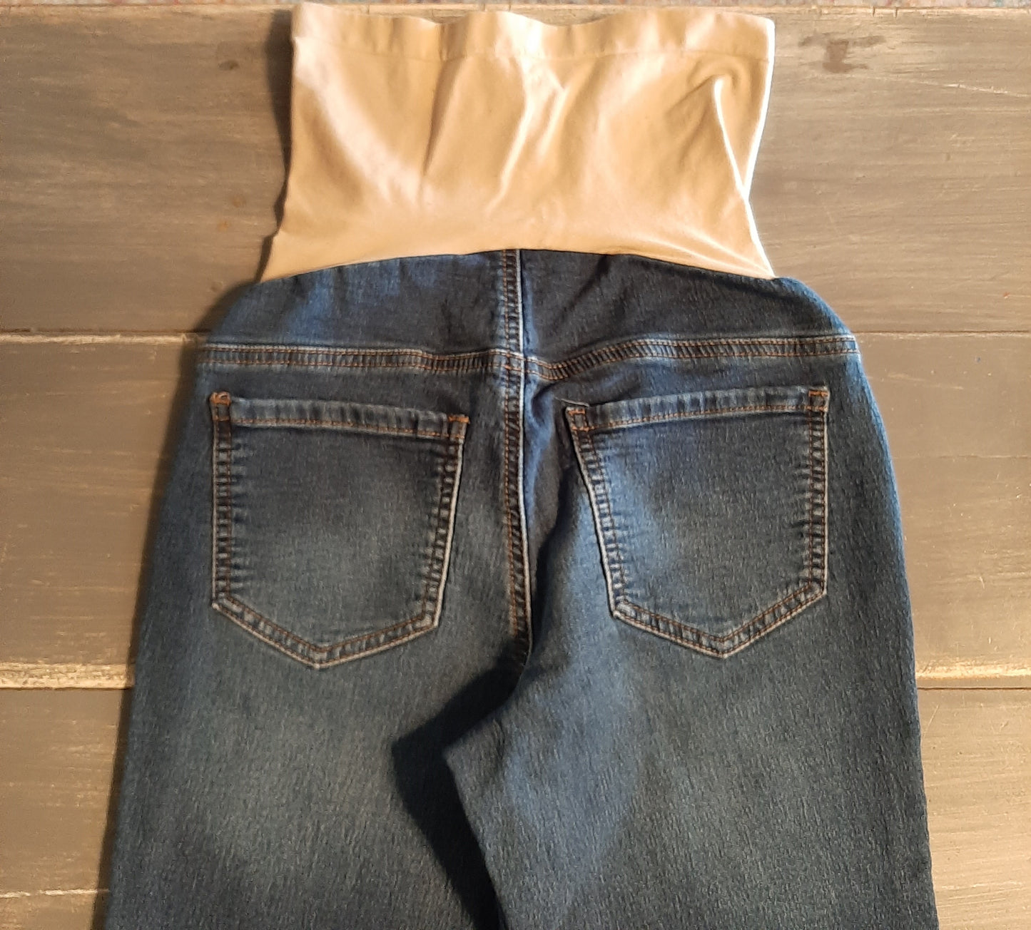 Full panel 27" skinny jeans, Dark wash