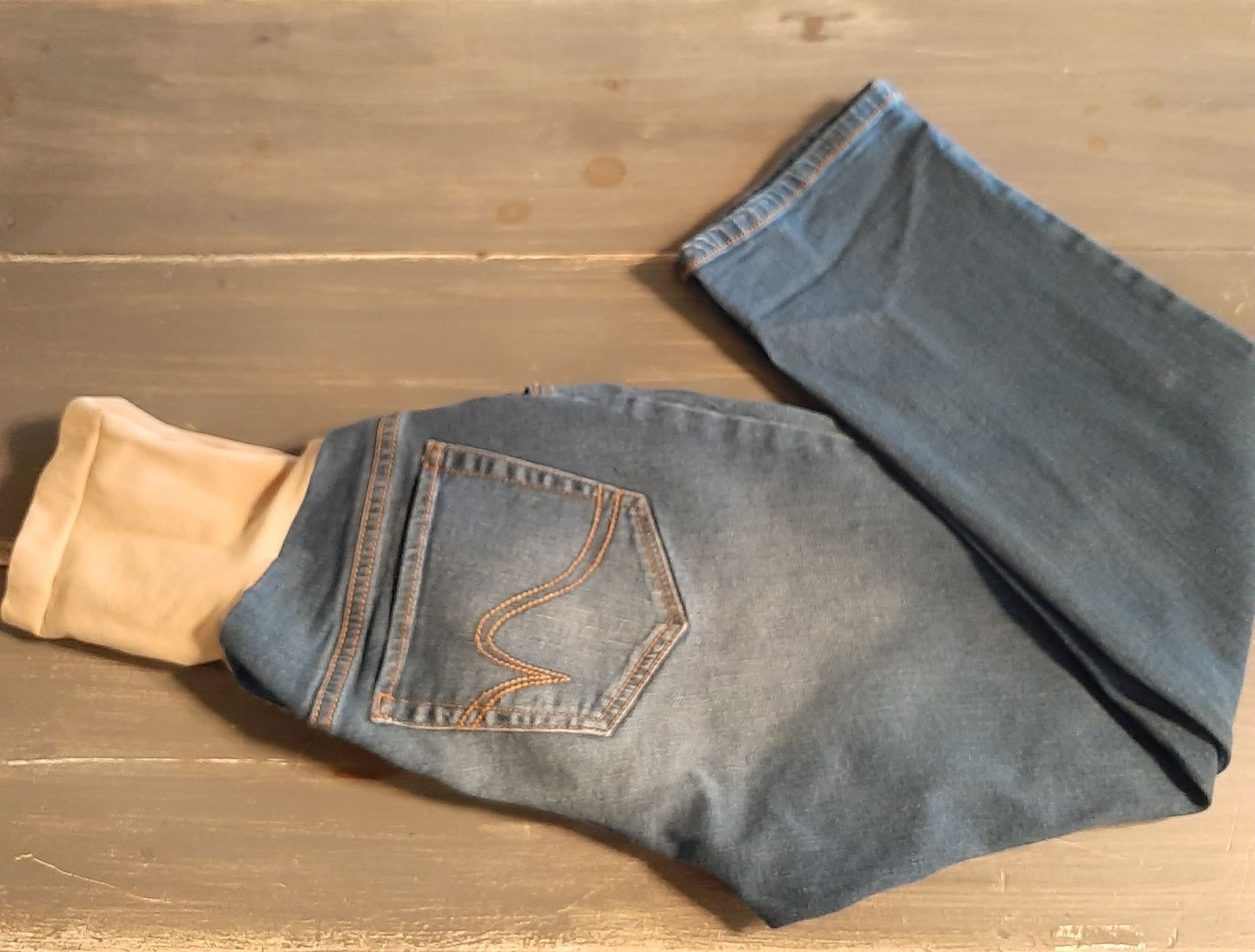 Full panel 24" straight leg jeans, Medium wash