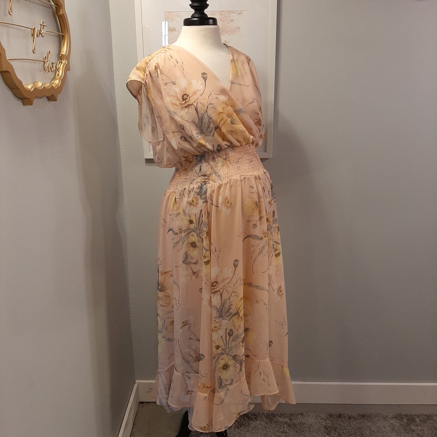 Spring Flowers in Peach
