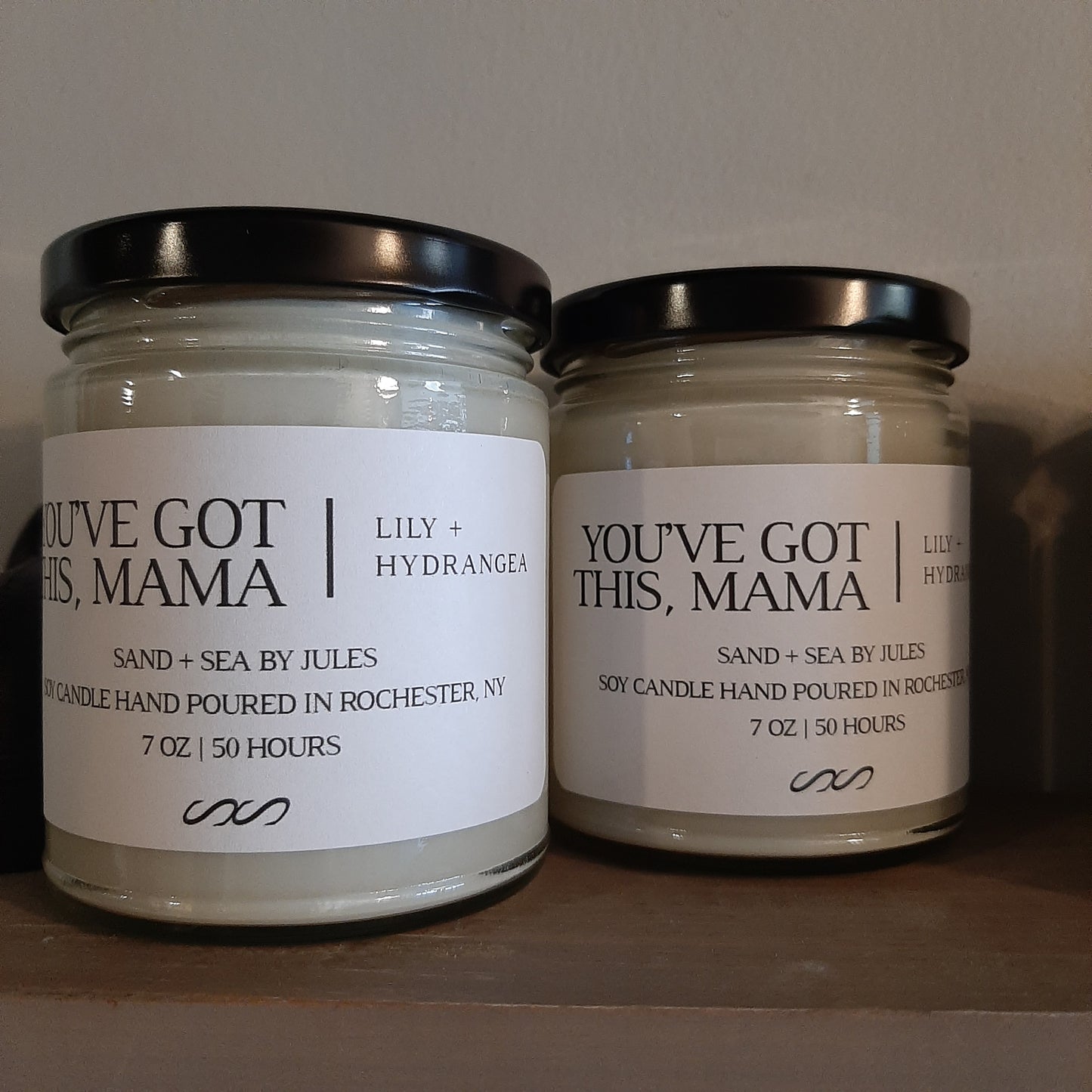 Hand-poured soy candles, Asst'd