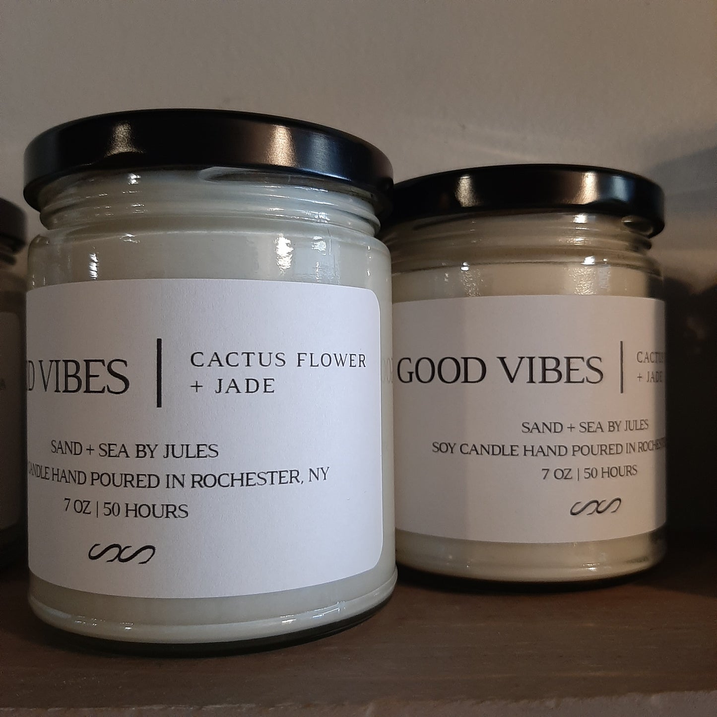 Hand-poured soy candles, Asst'd