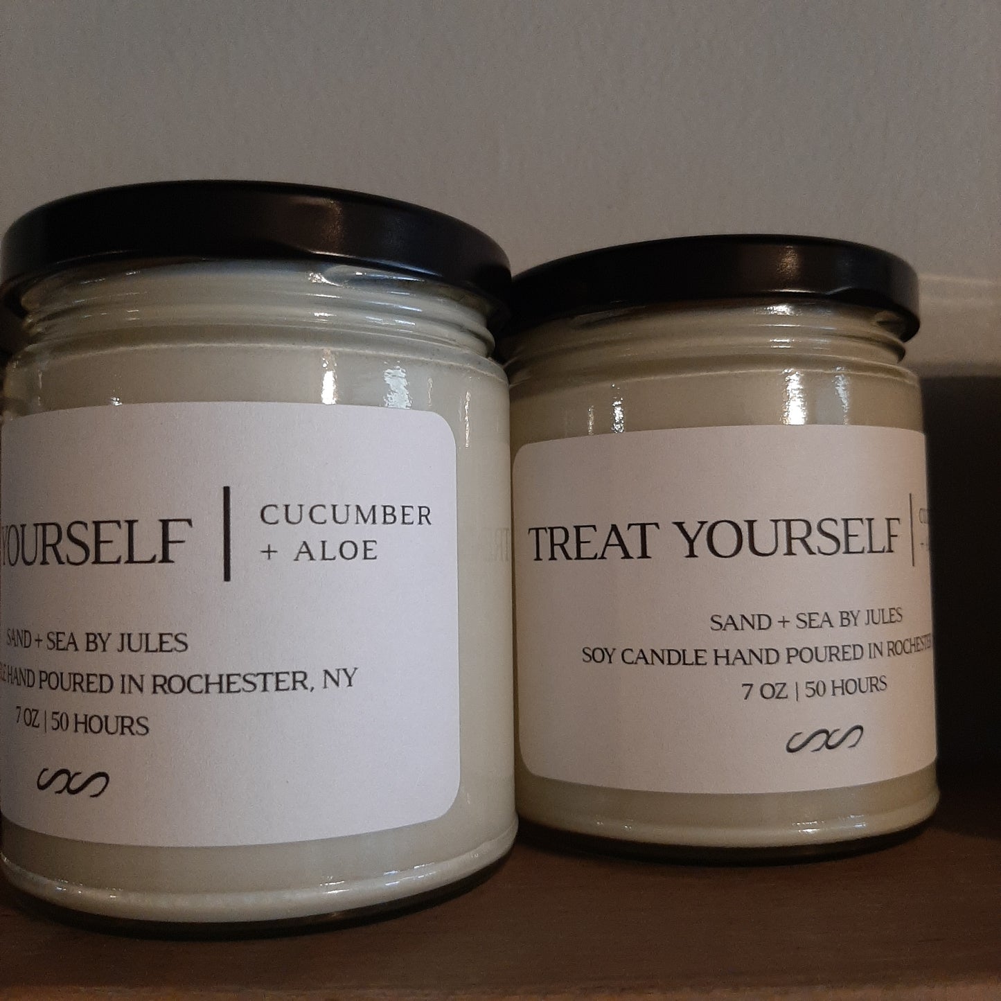 Hand-poured soy candles, Asst'd