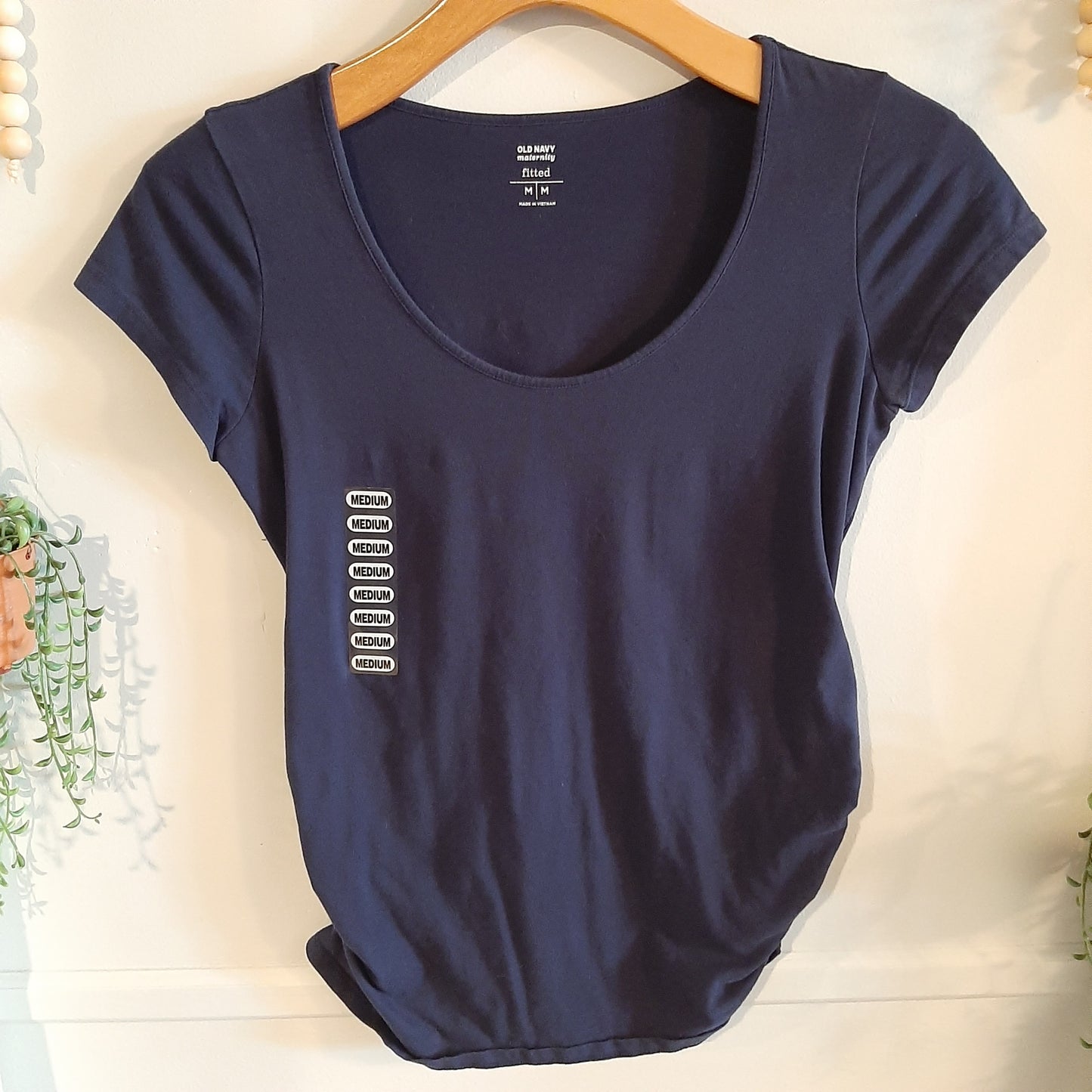 Essential fitted scoop neck SS tee, Multi