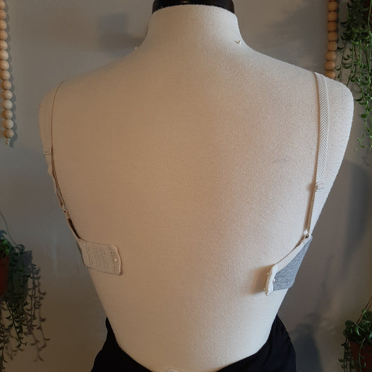 Clasp strap nursing underwire bra, Grey