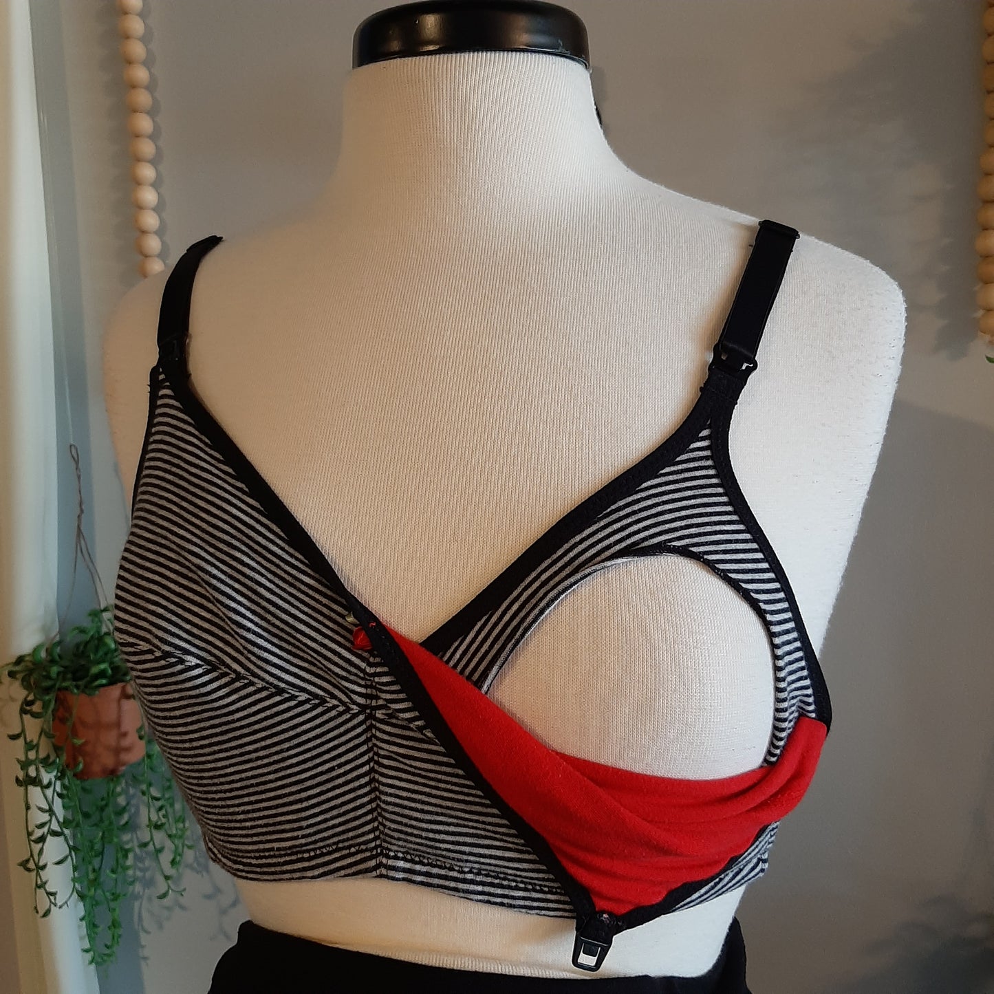 Clasp strap unlined nursing bralette, Multi