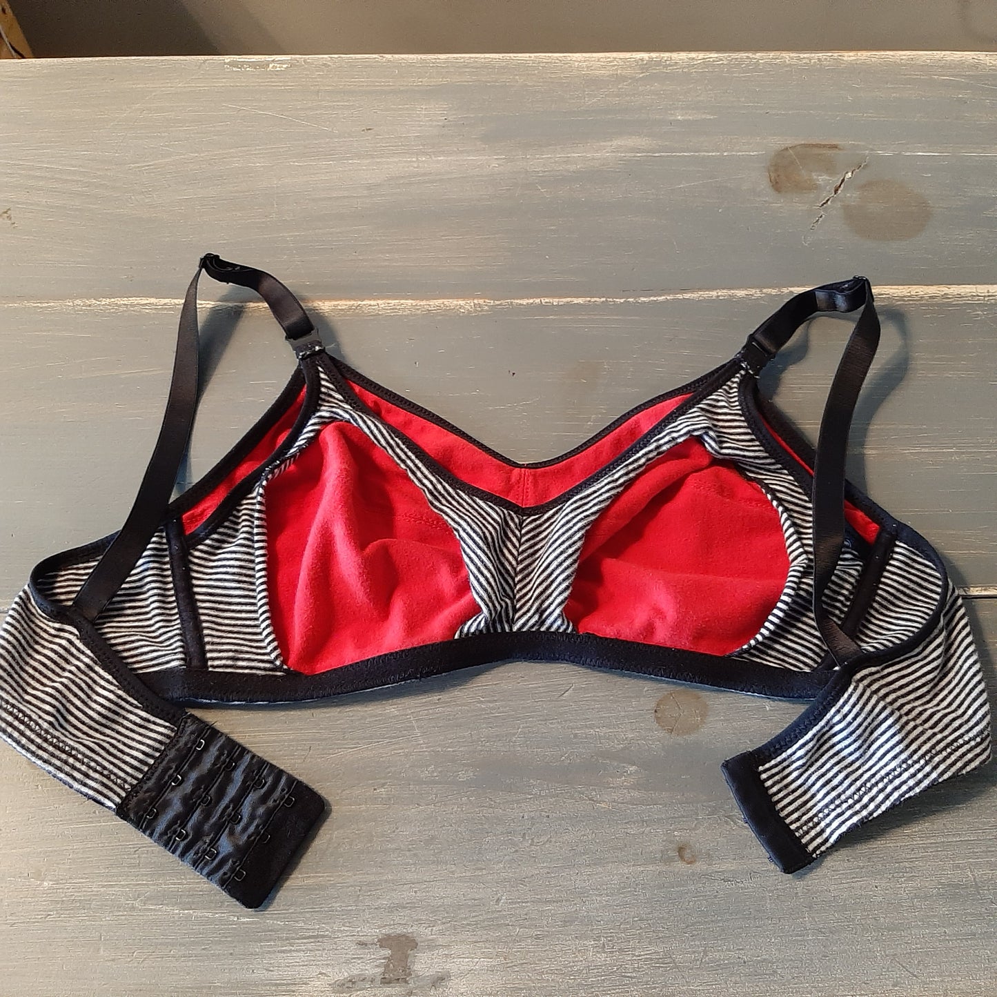 Clasp strap unlined nursing bralette, Multi