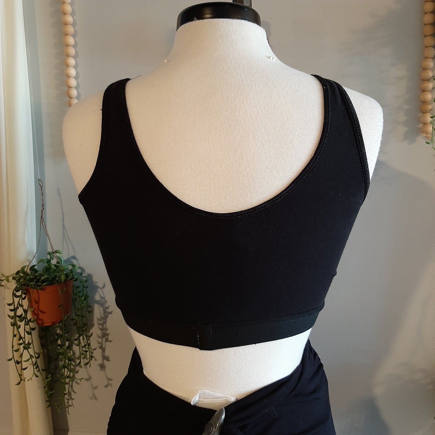 Criss-cross lounging nursing bra, Black