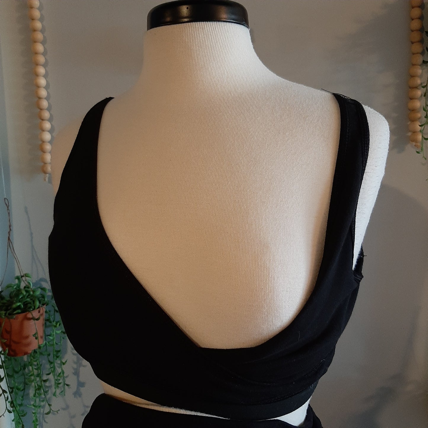 Criss-cross lounging nursing bra, Black
