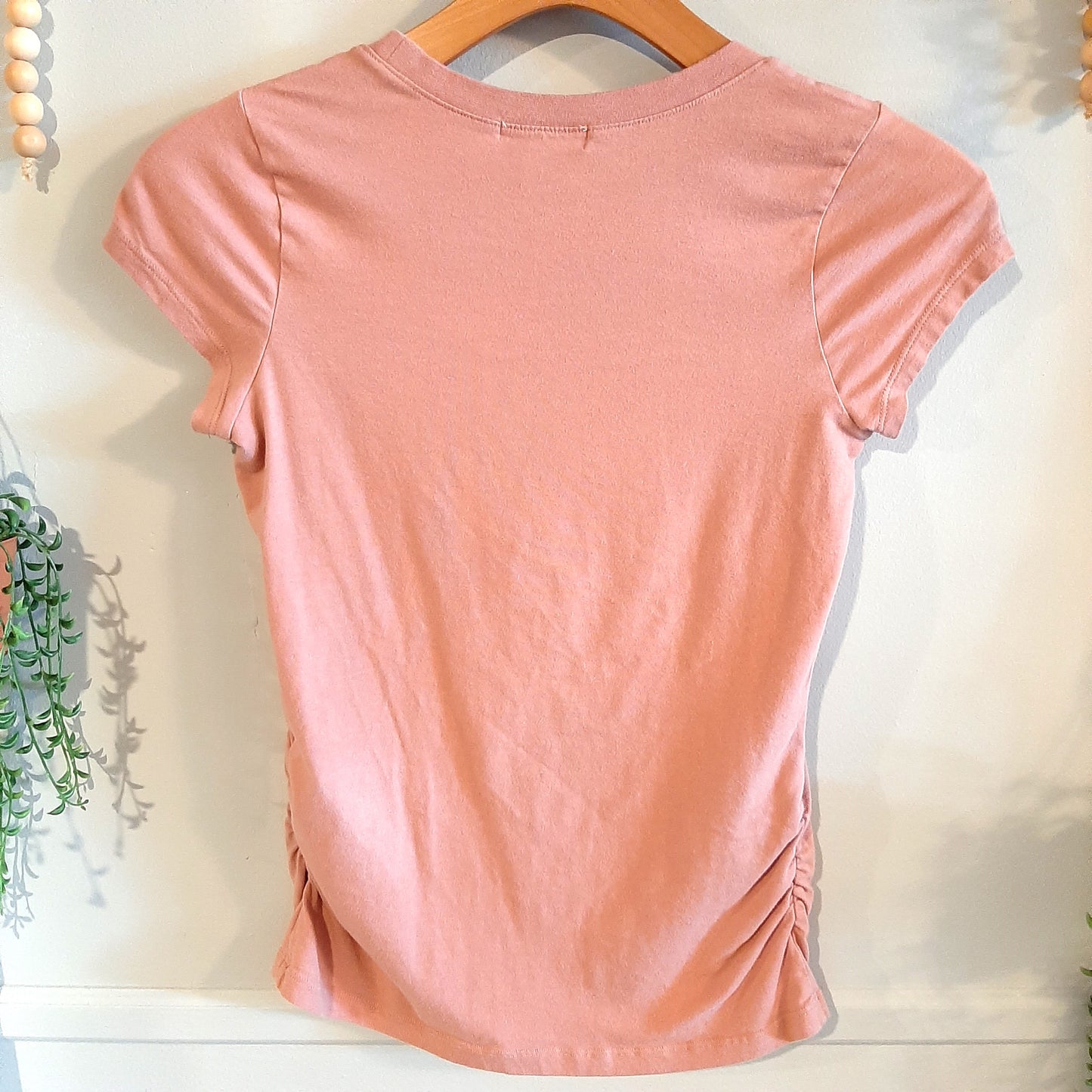 Essential fitted round neck SS tee, Grey