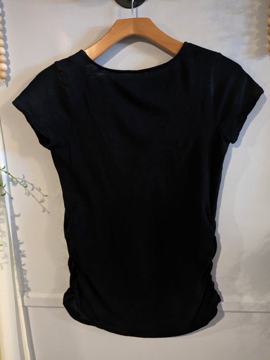 Vintage stye fitted scoop neck SS tee, Multi