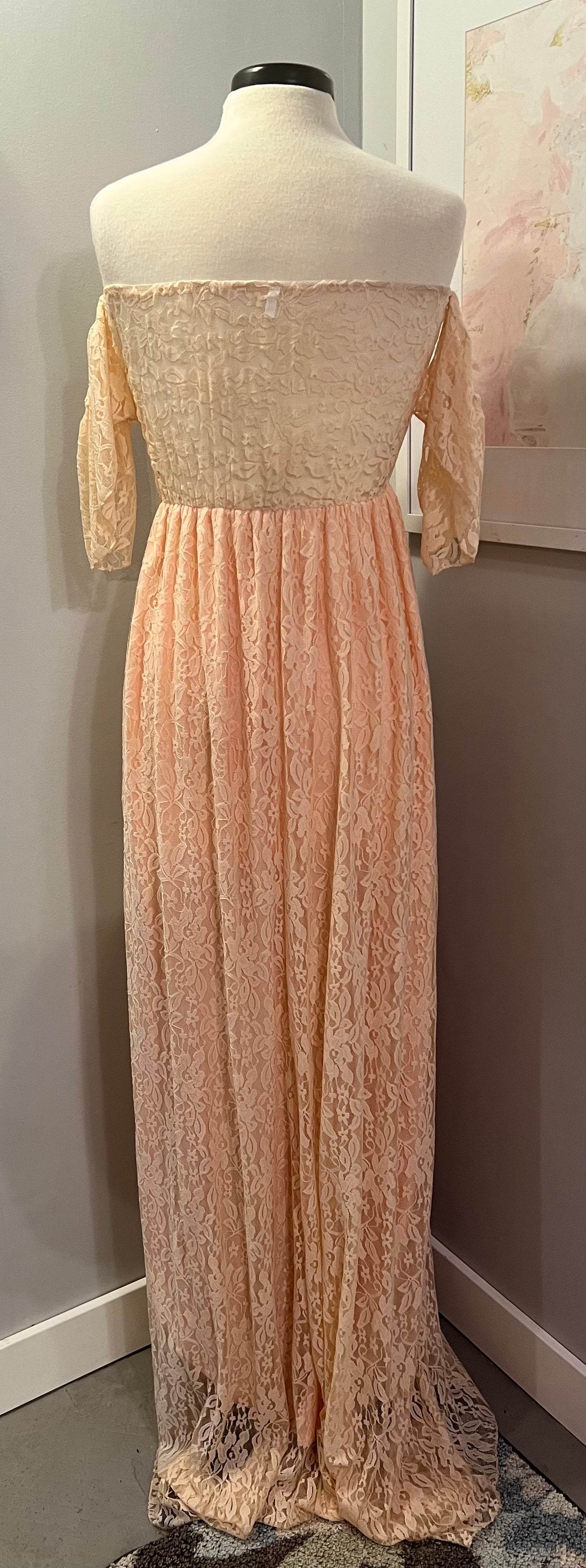 Lovely in Peach Lace