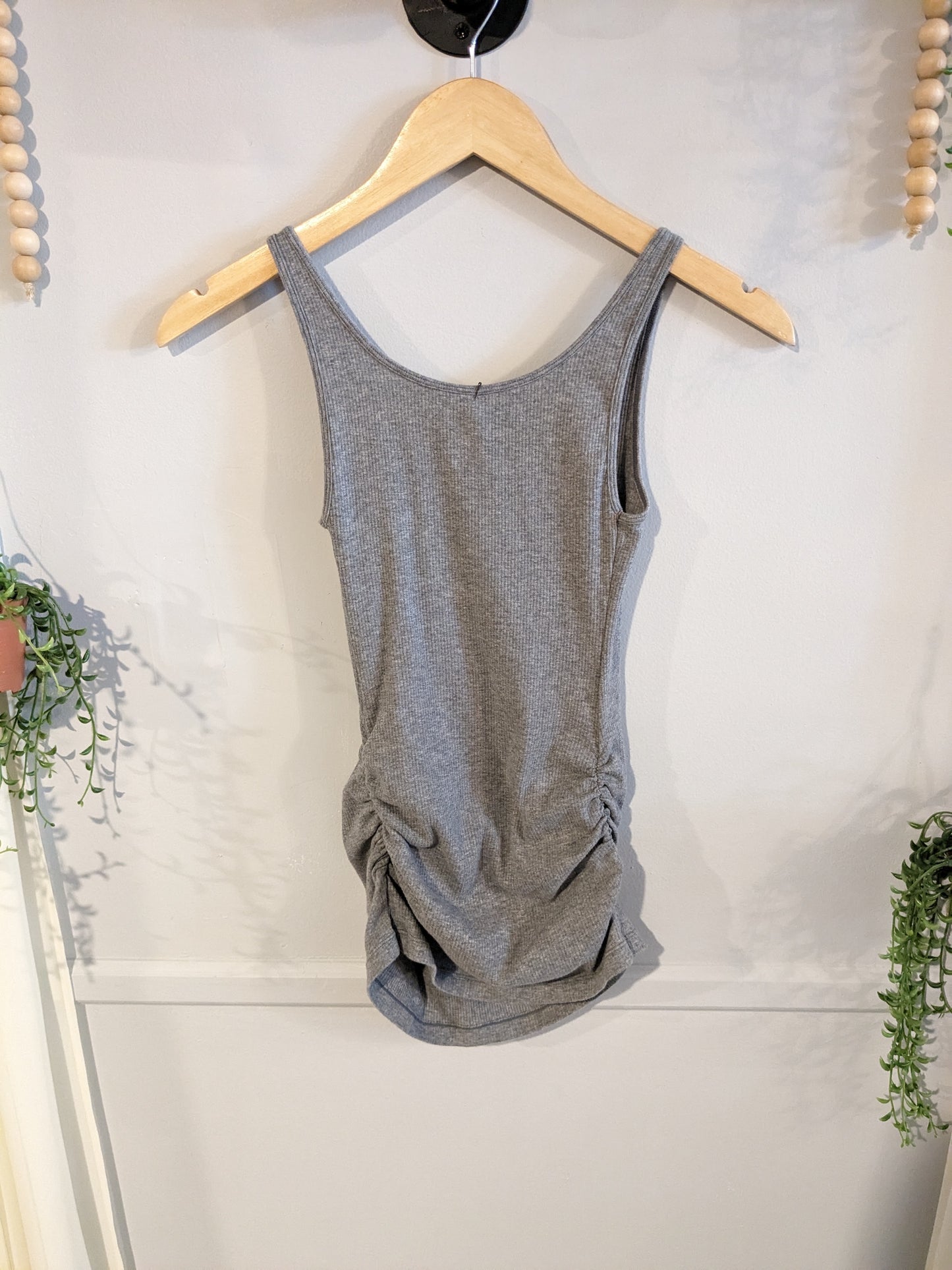 Essential ribbed knit double scoop neck tank, Multi