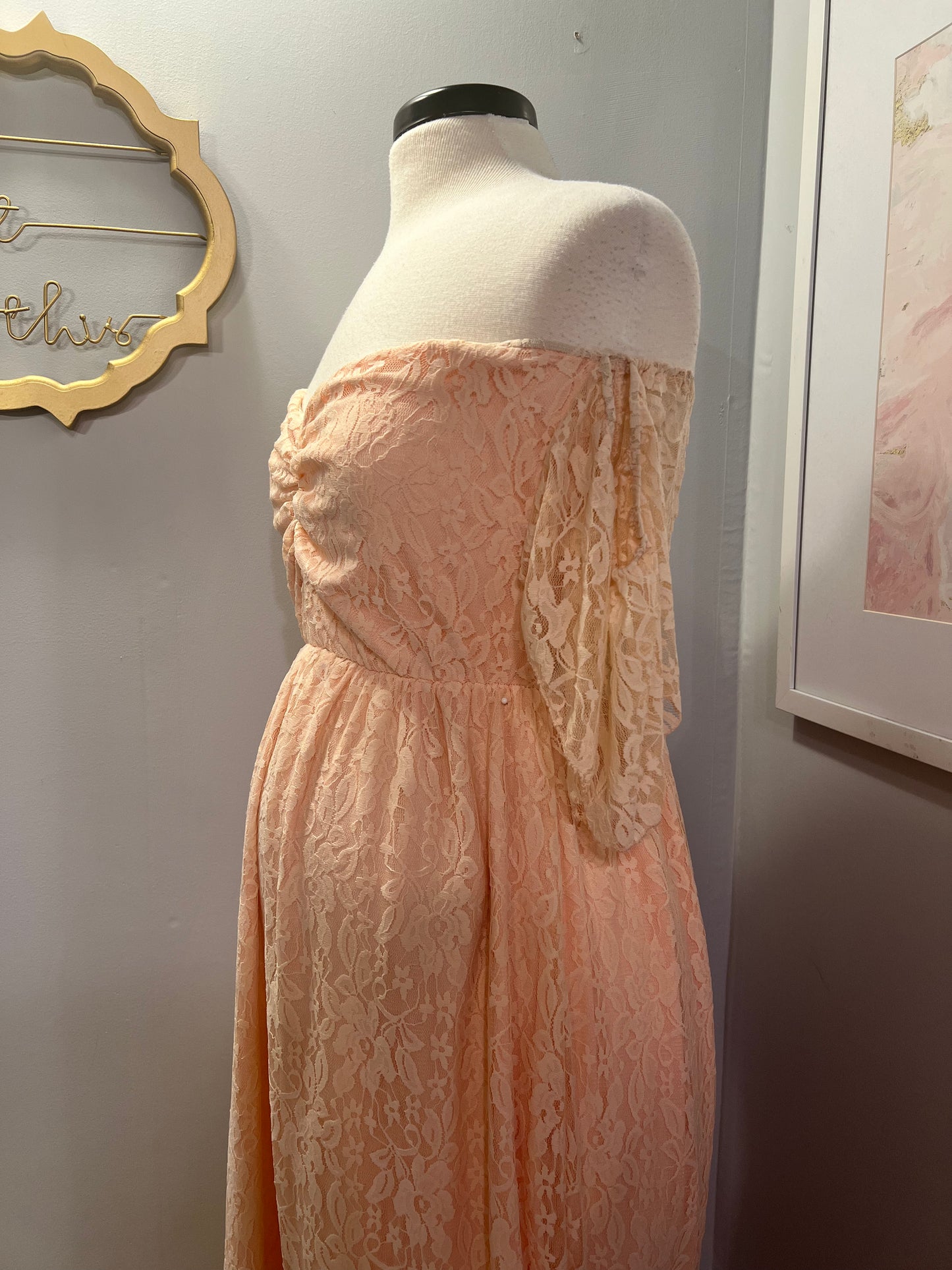 Lovely in Peach Lace