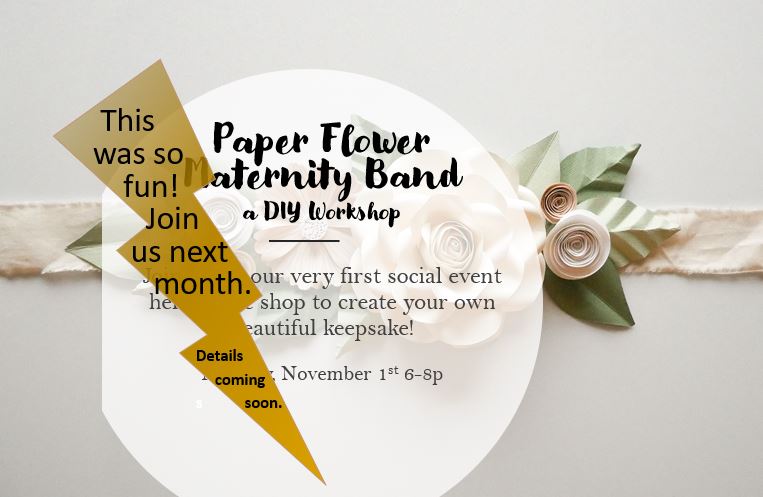 Paper Flower Maternity Band Workshop
