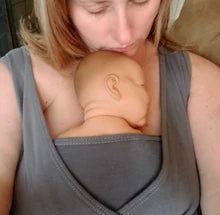 Labor & Birth & Babywearing Gown, Grey