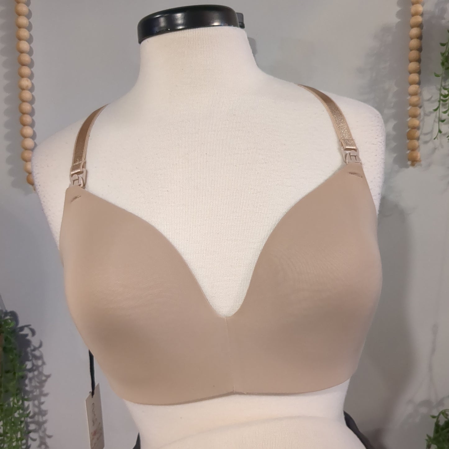 Clasp strap lightly lined wirefree nursing bra, Multi