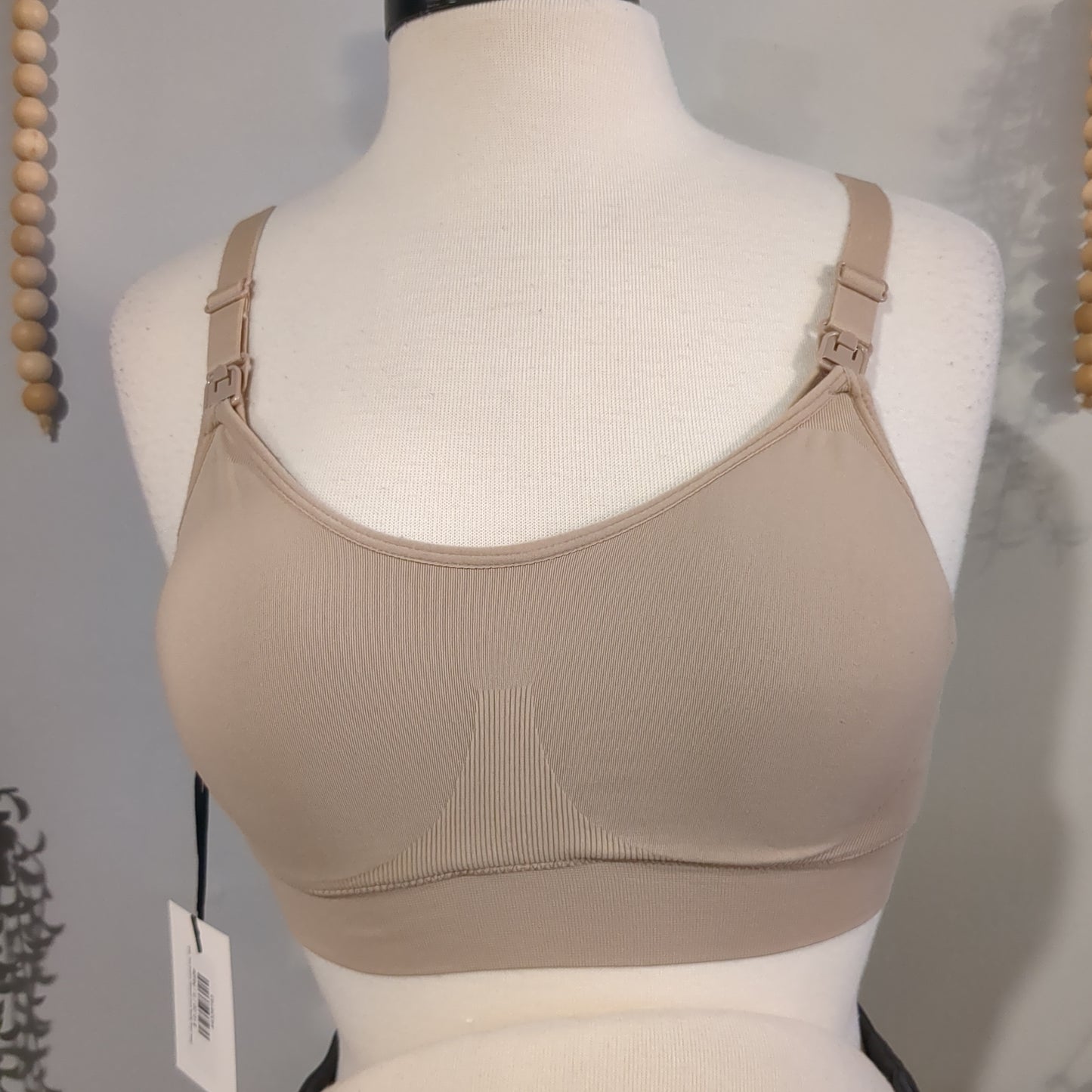 Clasp strap lightly lined stretchy nursing bra, Multi