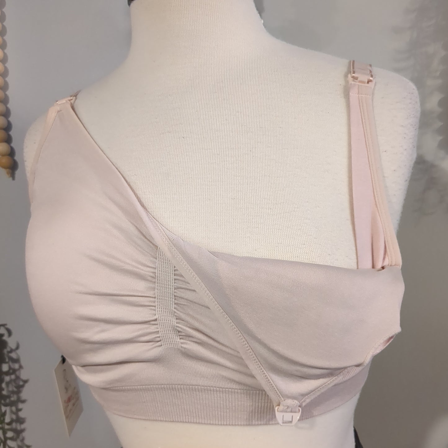 Clasp strap ballet style stretchy nursing bra, Multi