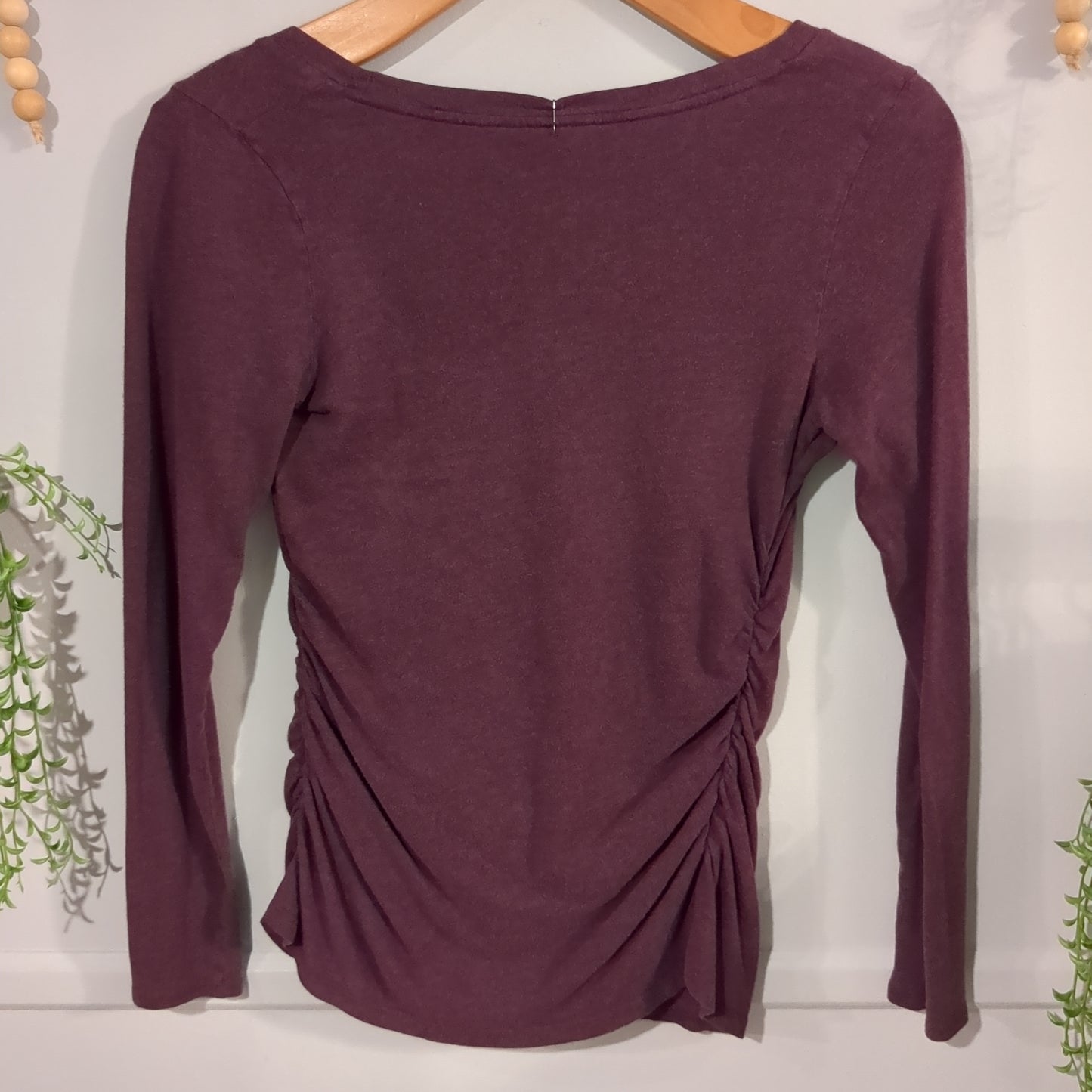 Essential round neck fitted LS tee, Multi