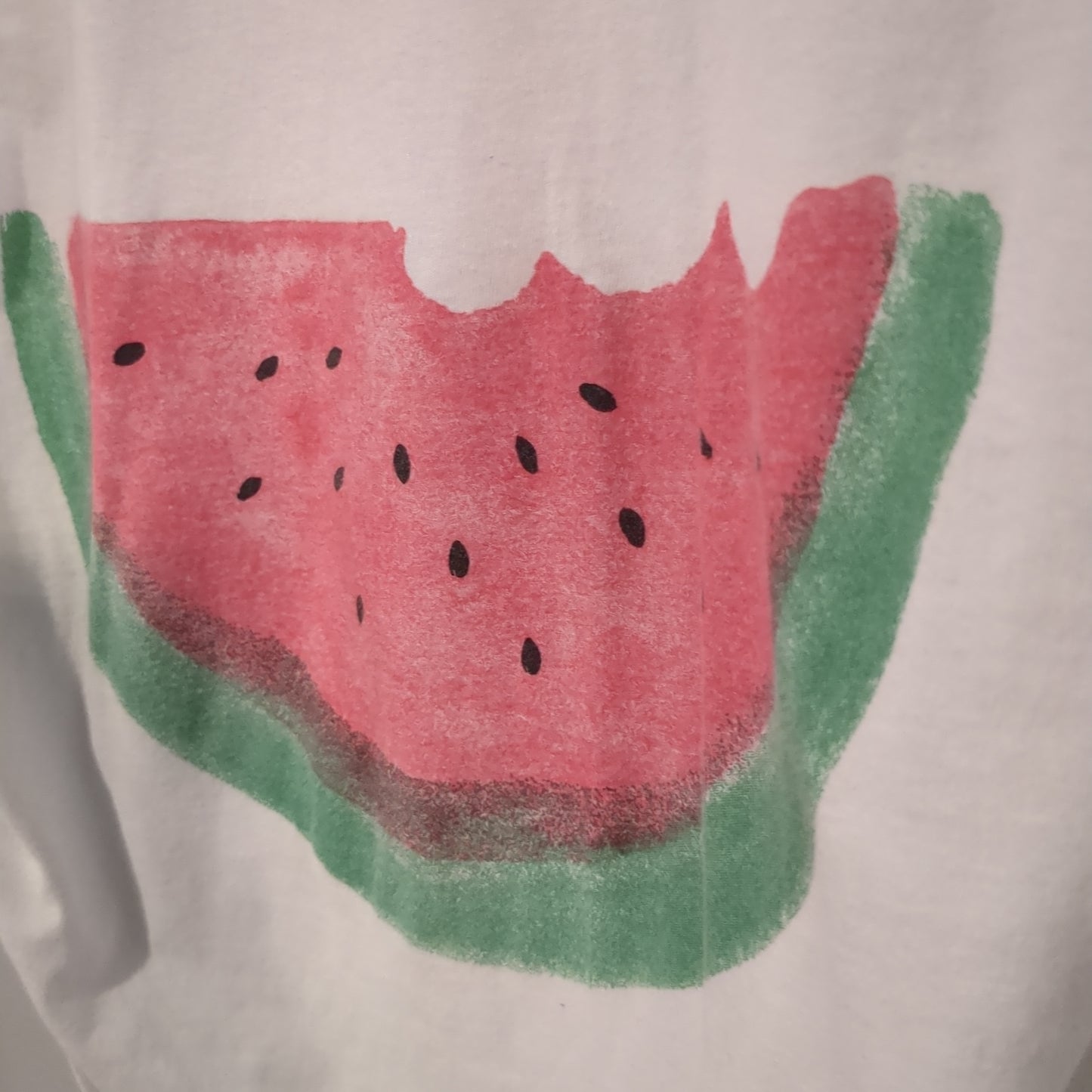 'Don't eat watermelon seeds...' graphic tank, White