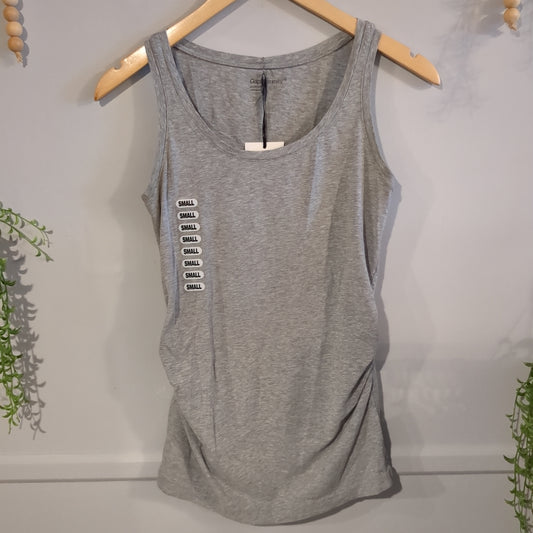 Active fitted round neck tank, Grey