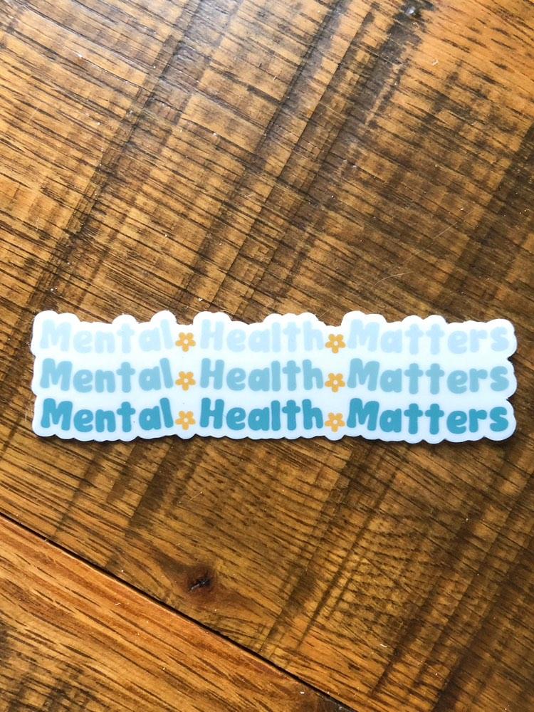 Maternal Mental Health die-cut vinyl sticker, Asst'd