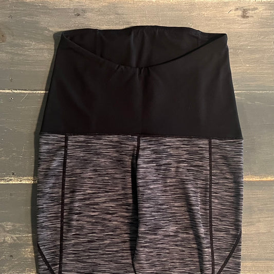 Active full panel 21" cropped leggings, Heathered grey
