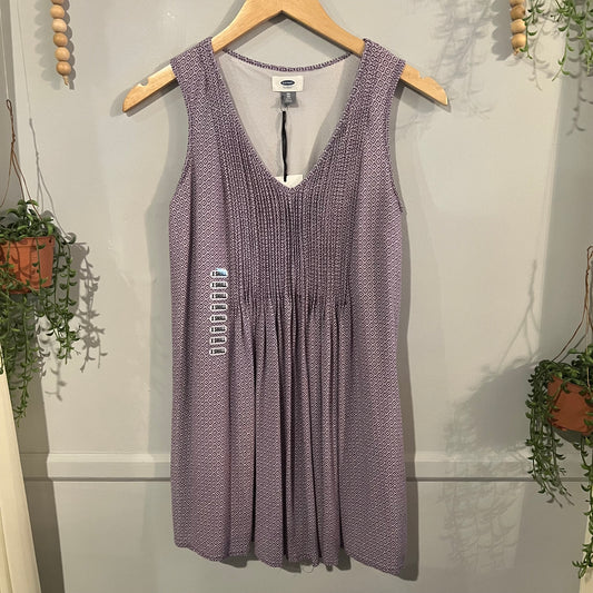 Accordion front flowy tank, Grape