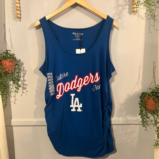 'Future LA Dodgers fan' graphic tank, Blue