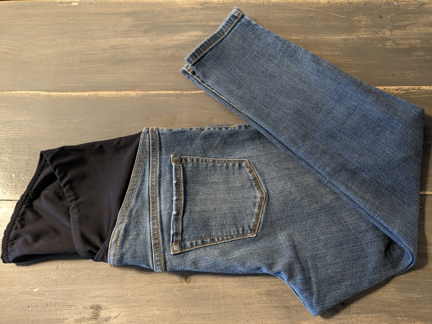 Convertible panel 24" skinny jeans, Medium wash