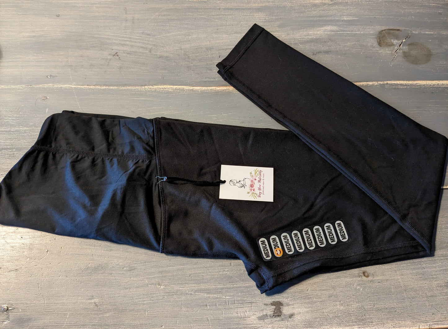 Active convertible full panel 25" cropped leggings, Black