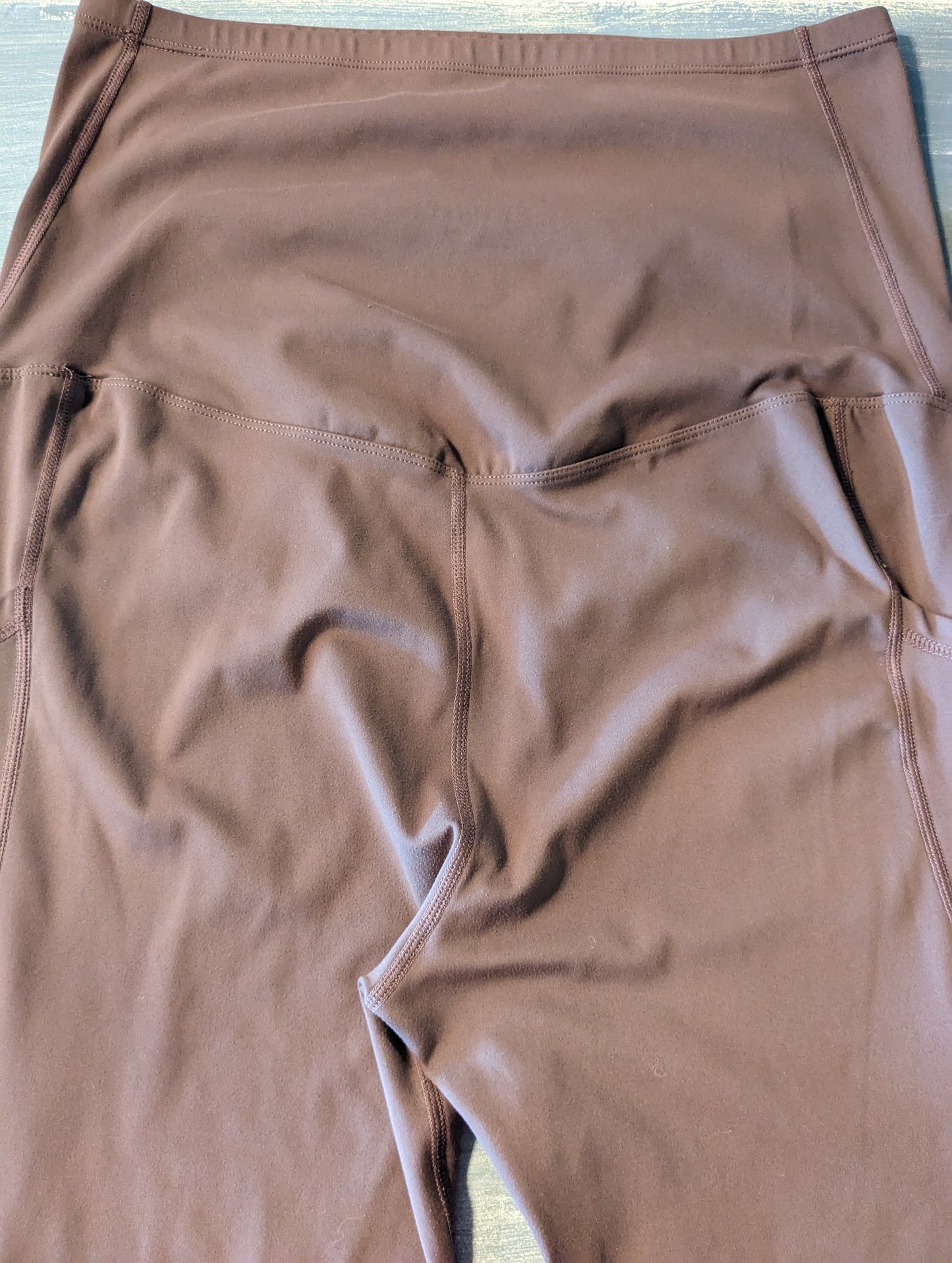 Active full panel 26" cropped leggings, Chocolate