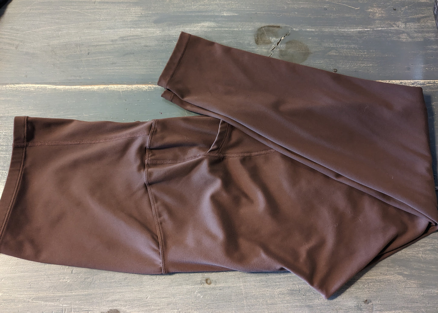 Active full panel 26" cropped leggings, Chocolate