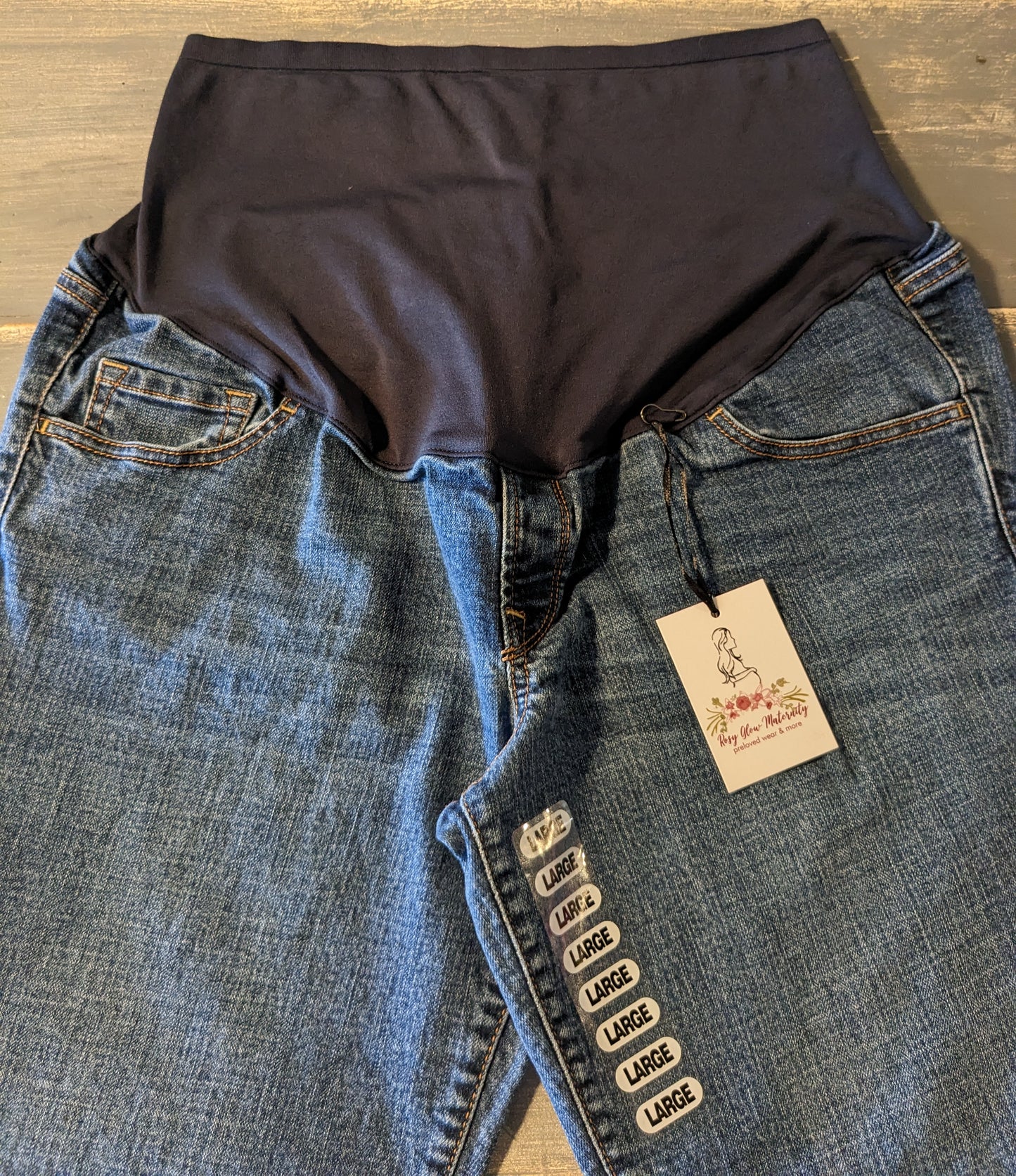 Full panel 30" bootcut jeans, Multi wash