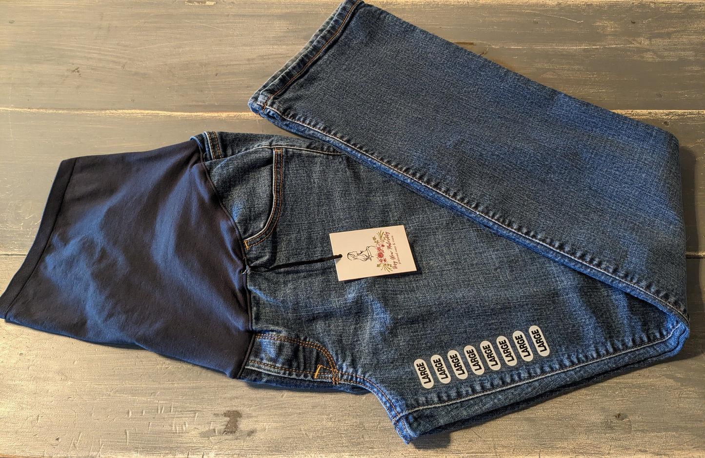 Full panel 30" bootcut jeans, Multi wash