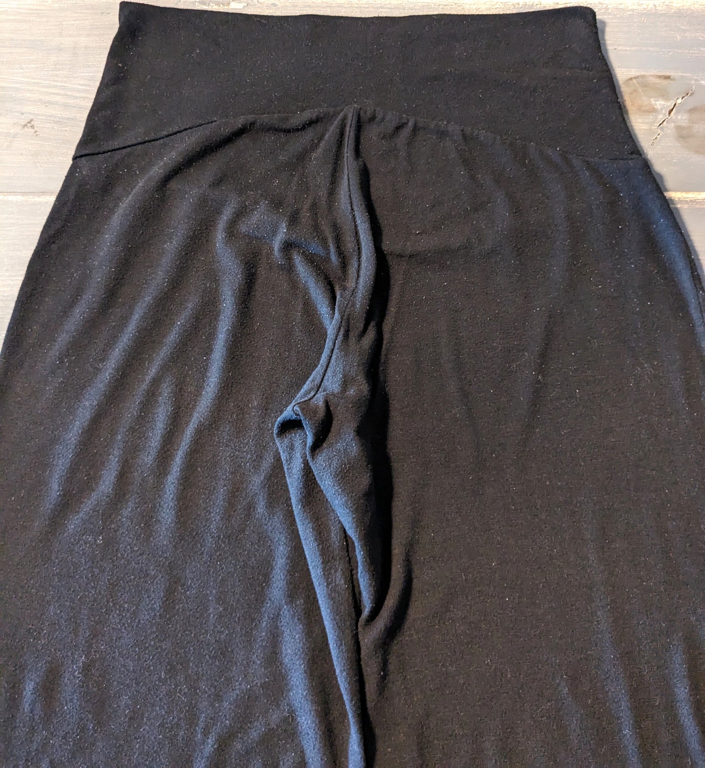 Mid panel 28" yoga pants, Black
