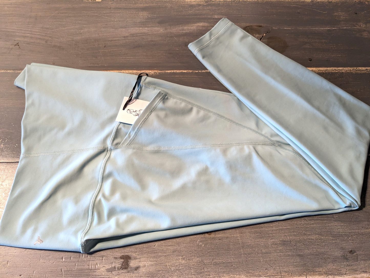 Active full panel side pockets 24" leggings, Mint