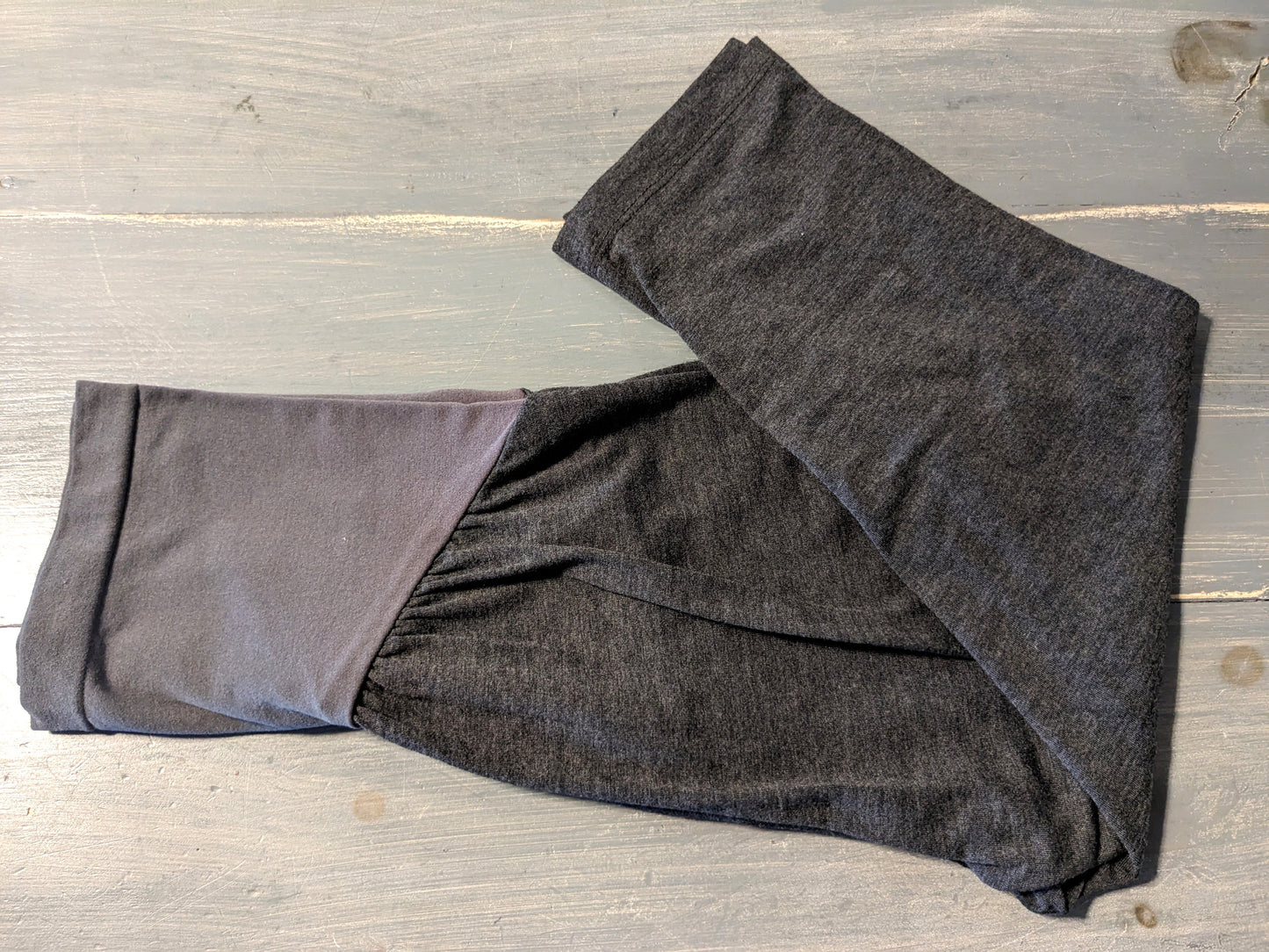 Full panel 16" cropped leggings, Charcoal