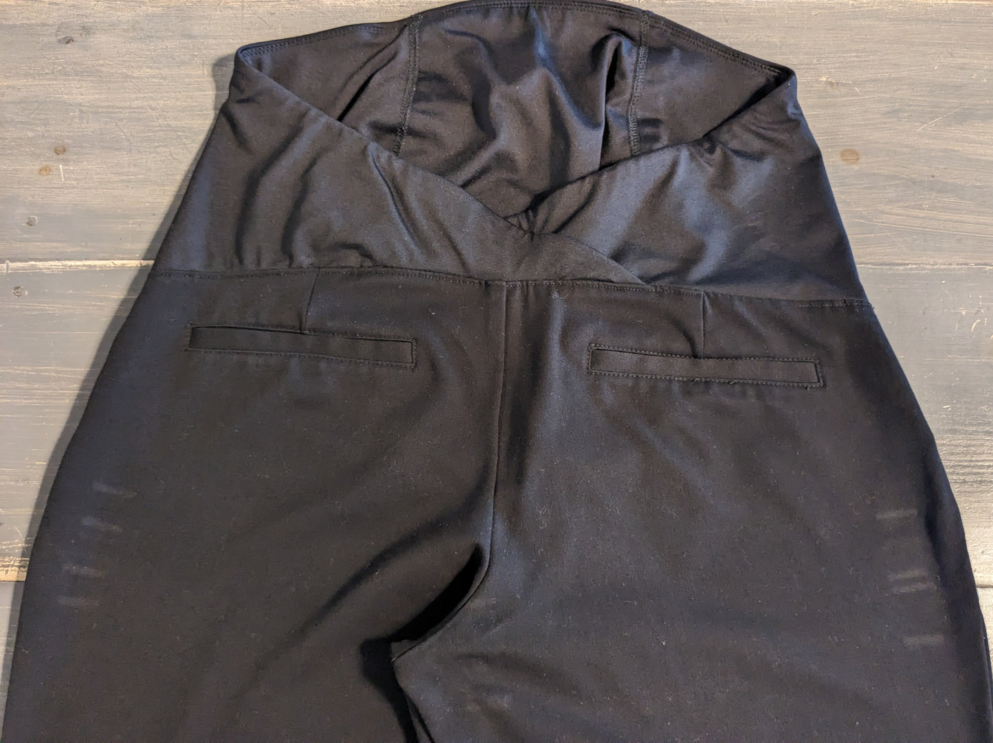 Convertible panel 30" bootcut trousers, Black