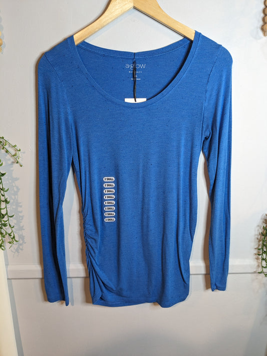 Classic fitted round neck LS tee, Multi